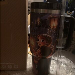 Stanley Frozen Themed Travel Mug - Black and Purple